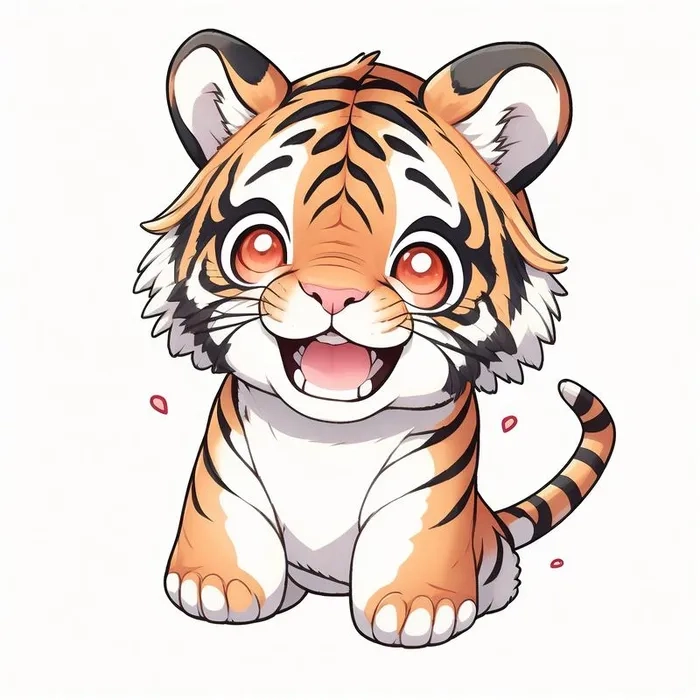 Khám phá ngay ảnh hổ béo chibi độc đáo