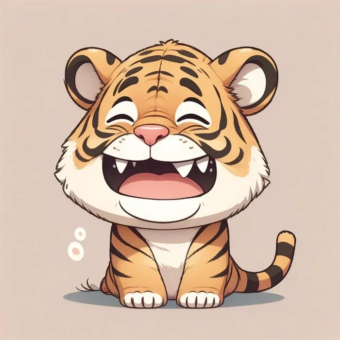 Lưu ngay bộ hình nền hổ chibi chất lượng cao