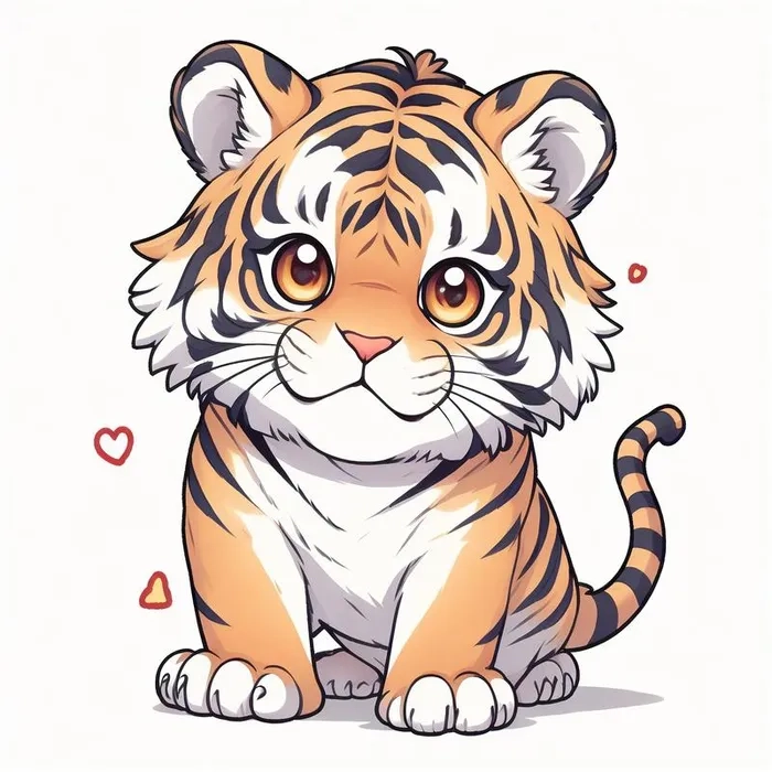 Tìm ngay mẫu mới về hổ con chibi