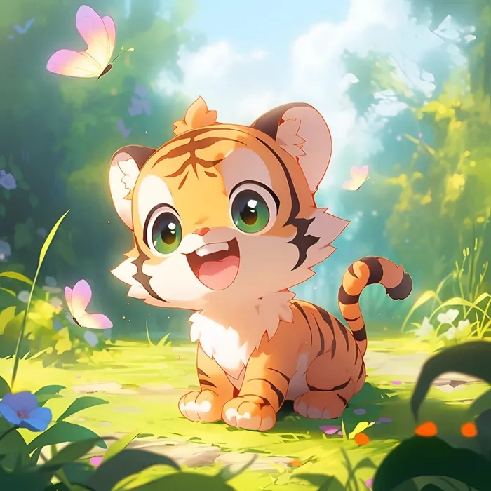 Chia sẻ mẫu vẽ hổ chibi cute cực dễ