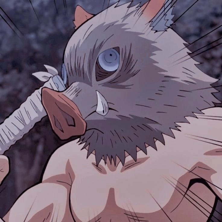 Cận cảnh chiến binh inosuke demon slayer