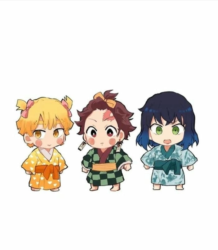 Ngọt ngào cùng aoi x inosuke chibi siêu cute