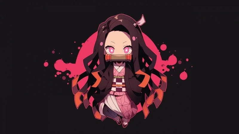 Bộ hình nezuko chất lượng cao nổi bật