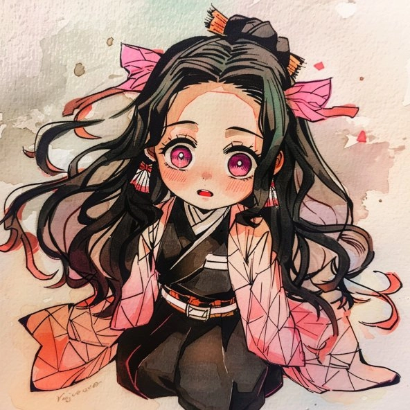 Tổng hợp cute kawaii nezuko chibi dễ vẽ
