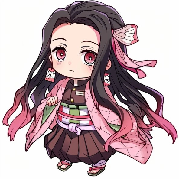 Ngắm bộ nezuko chibi anime siêu đẹp