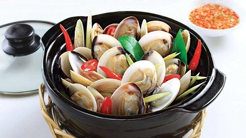 Một số món ăn chế biến từ loài nghêu