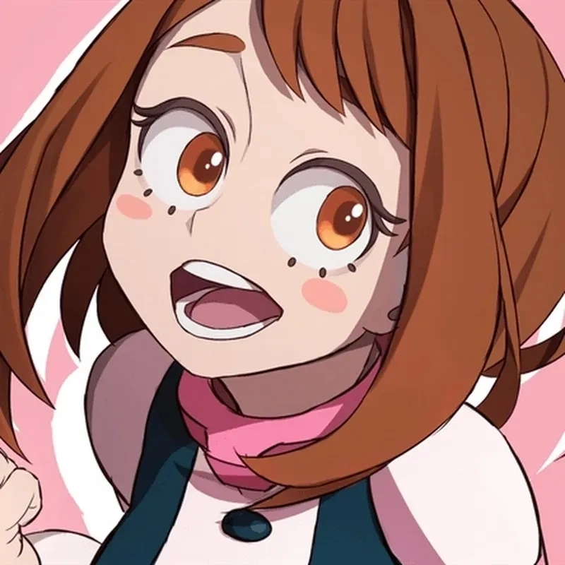 Nụ cười dễ thương của ochako anime