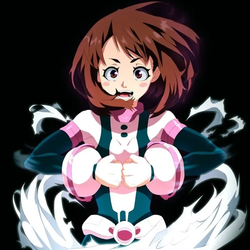 Hình dáng nhỏ nhắn của ochako chibi