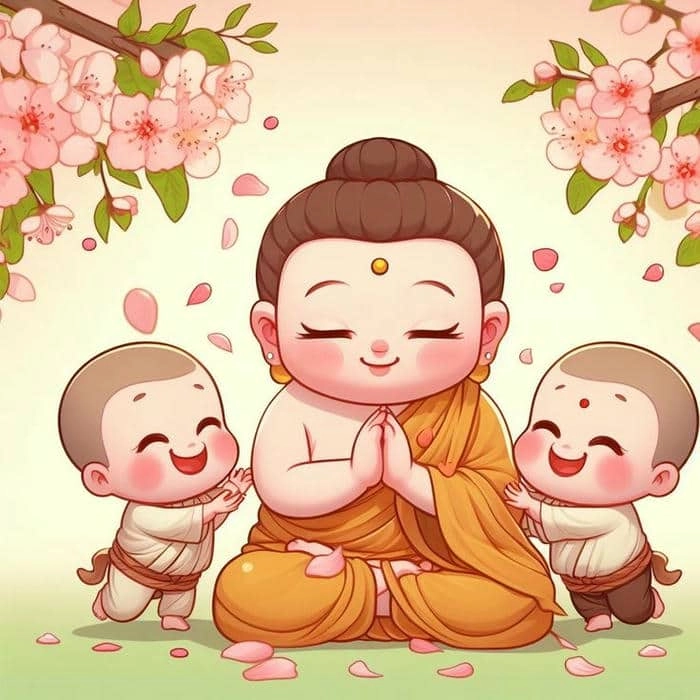 Tìm nguồn cảm hứng qua hình ảnh phật chibi