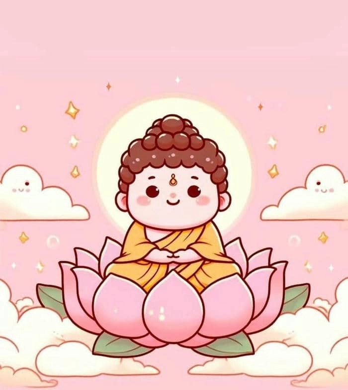 Trang trí không gian với tượng phật chibi