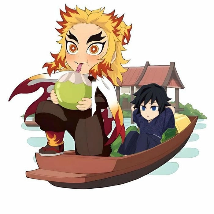 Hòa mình vào thế giới kimetsu no yaiba rengoku chibi