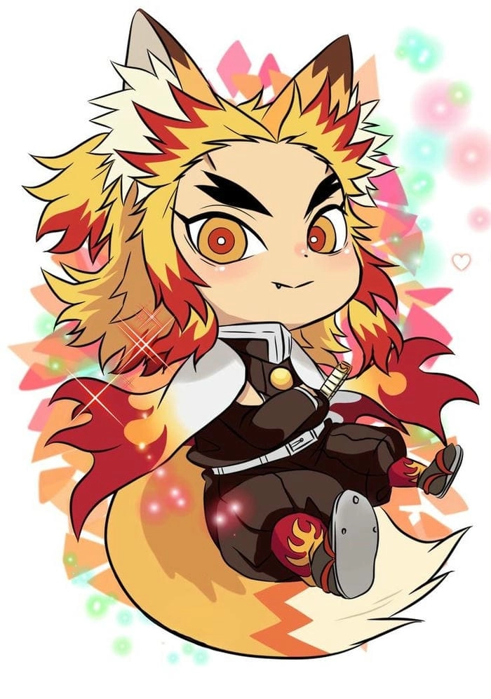 Tải ngay file png rengoku chibi cute chất lượng cao