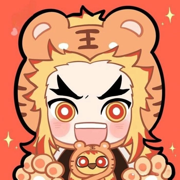 Bộ tranh vẽ tay rengoku chibi art