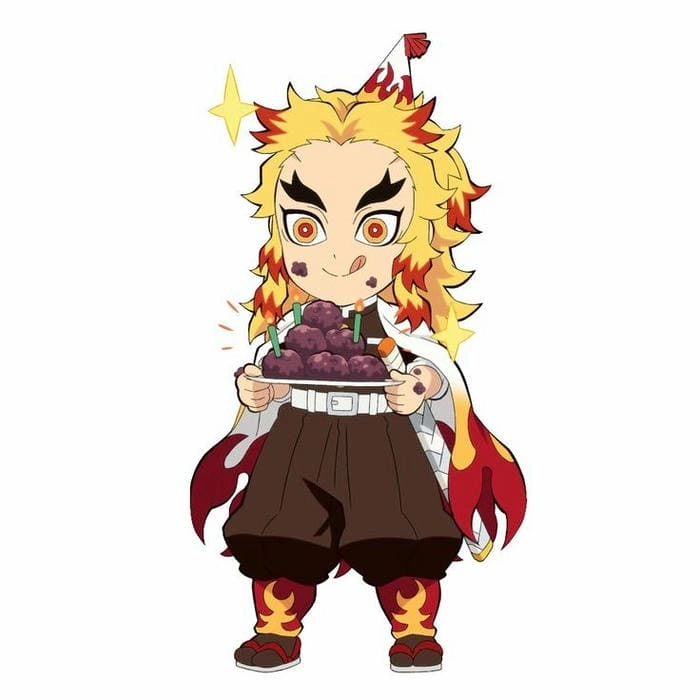Trang trí thiết bị bằng rengoku chibi sticker