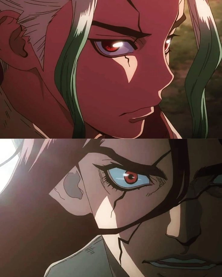 Hyoga x senku đầy căng thẳng bất ngờ