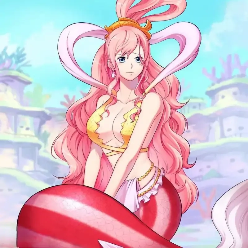 Tương tác dễ thương luffy e shirahoshi