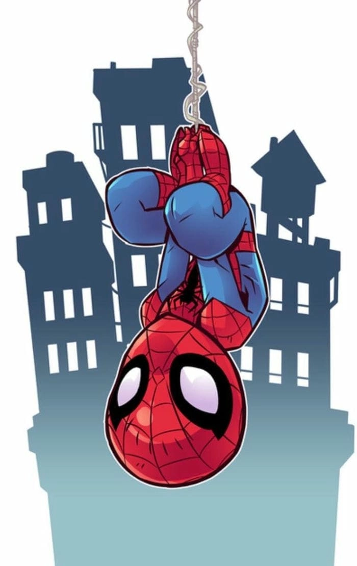 Ngắm nhìn spider man chibi art đẹp đến ngỡ ngàng
