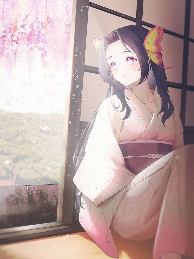 Hình ảnh kochou kanae tỏa sáng đầy mê hoặc