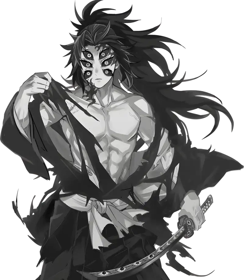 Xem kokushibo mặt thật chân thực và mạnh mẽ