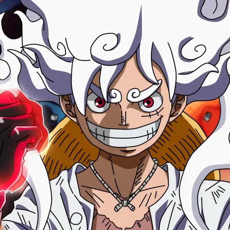 Fanart tuyệt đẹp với avatar luffy gear 5 Luffy Gear 5
