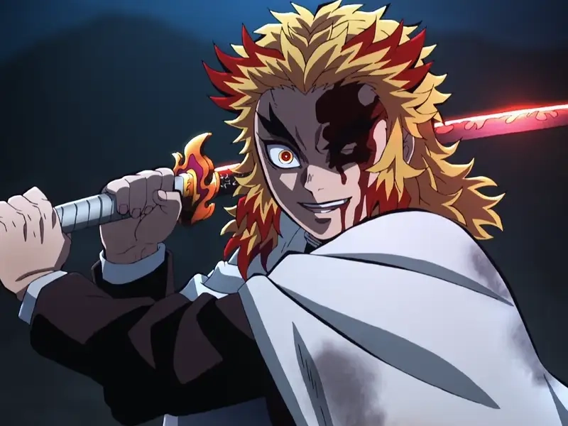 Làm mới màn hình với rengoku hình nền đầy sống động