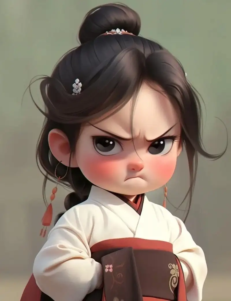 Ngắm ảnh chibi giận dỗi dễ thương khó tả