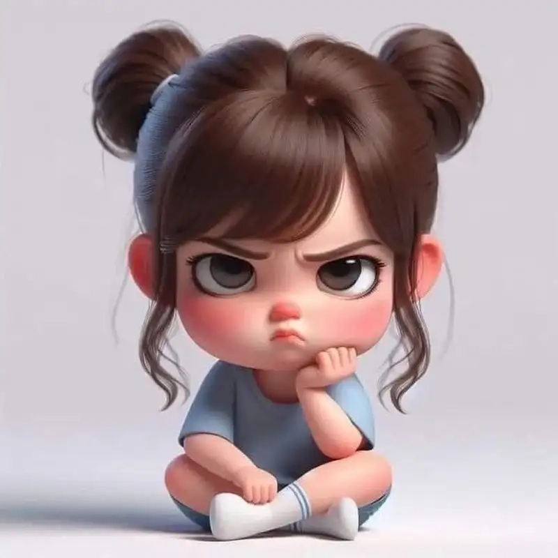 Ngắm hình chibi tức giận cực sinh động