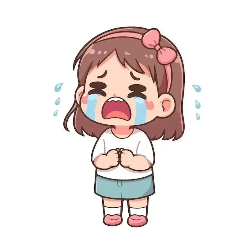 Xem ảnh chibi khóc buồn nhẹ mà đáng yêu