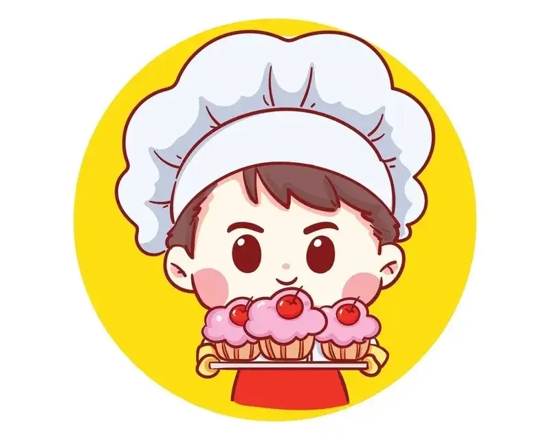 Khám phá chibi logo đầu bếp nữ đáng yêu đầy cảm hứng