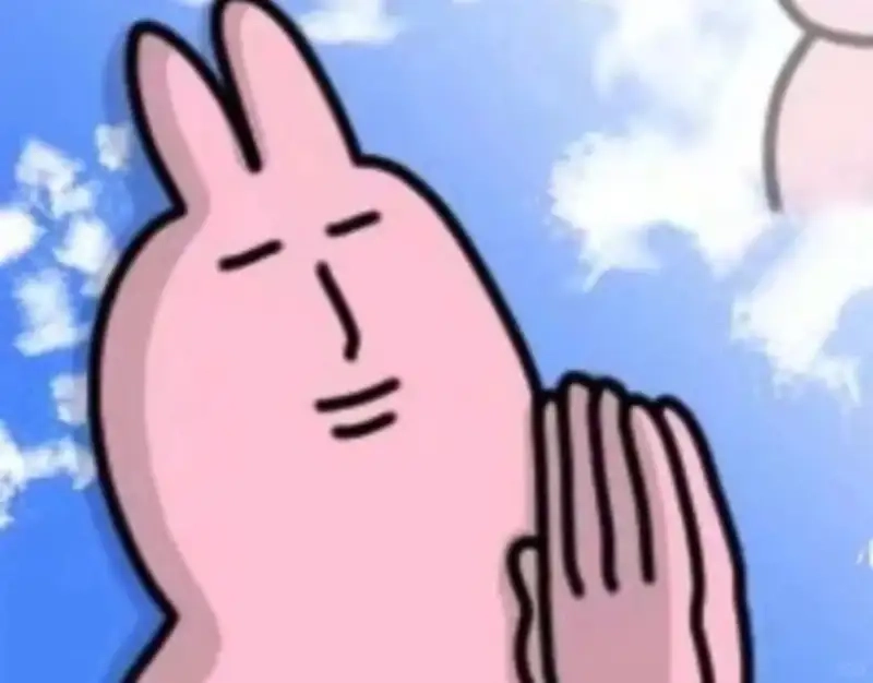 Nhìn meme thỏ hồng gãi đầu cực hài hước