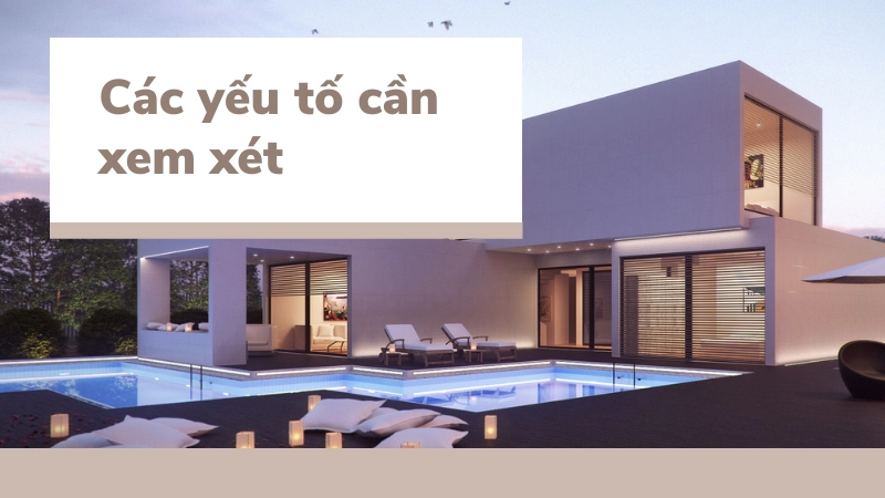 Các yếu tố cần xem xét khi chọn nhà lần đầu