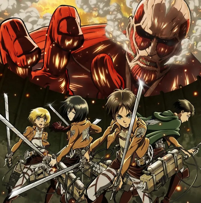 Ngắm attack on titan tường thành khổng lồ hùng vĩ