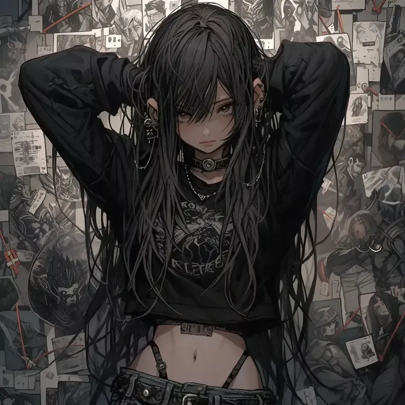 Avatar anime chất tóc trắng nổi bật giữa đám đông