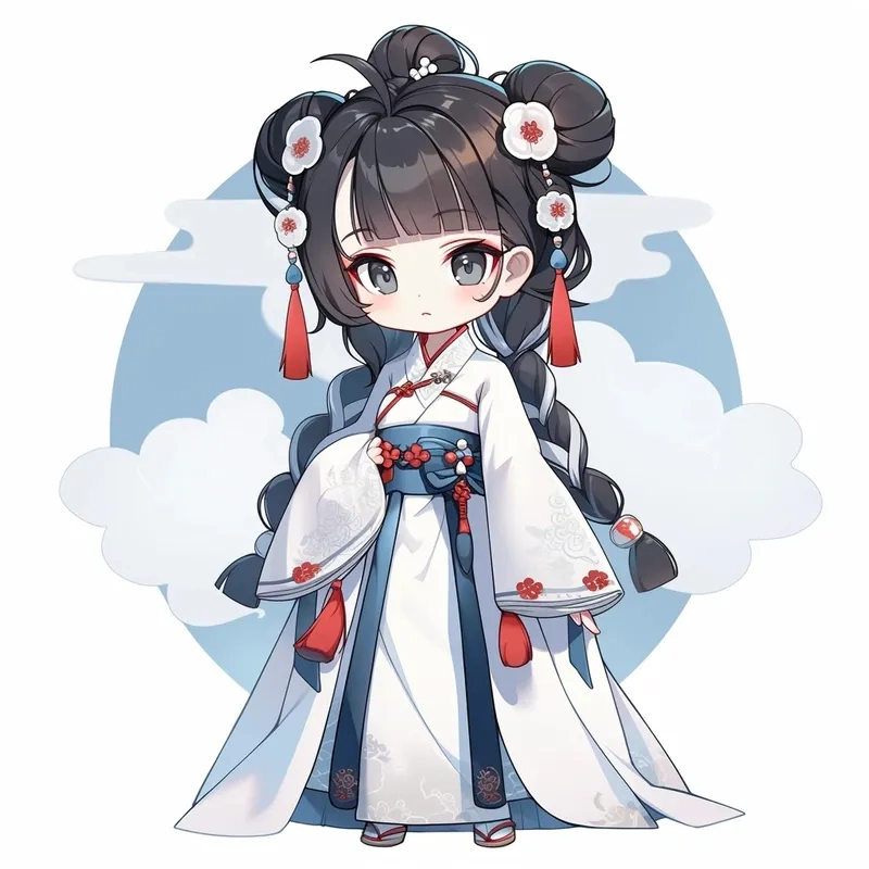 Phong cách chibi công chúa anime phong cách nhật dễ thương