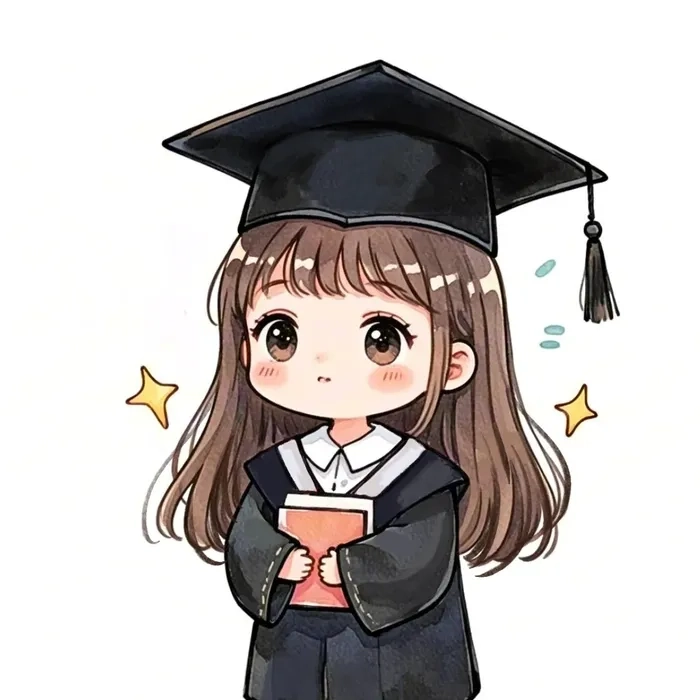 Chibi học sinh dễ thương tranh vẽ đẹp mắt tinh tế