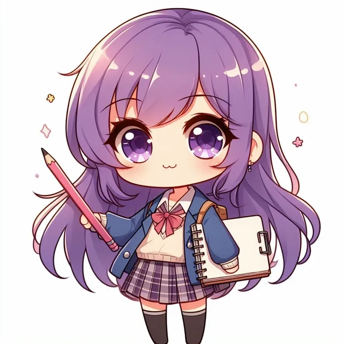 Chibi học sinh dễ thương ngộ nghĩnh khiến ai cũng thích