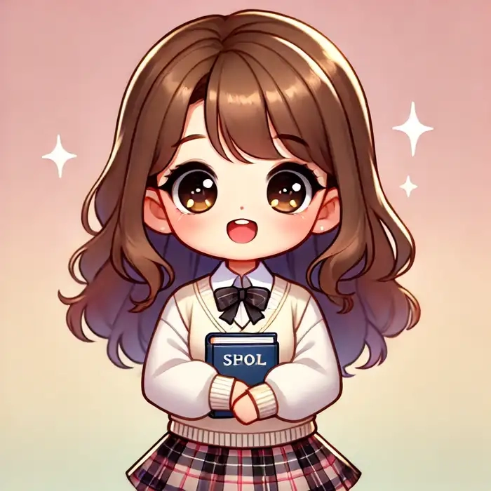 Chibi học sinh dễ thương học đường vui nhộn sinh động