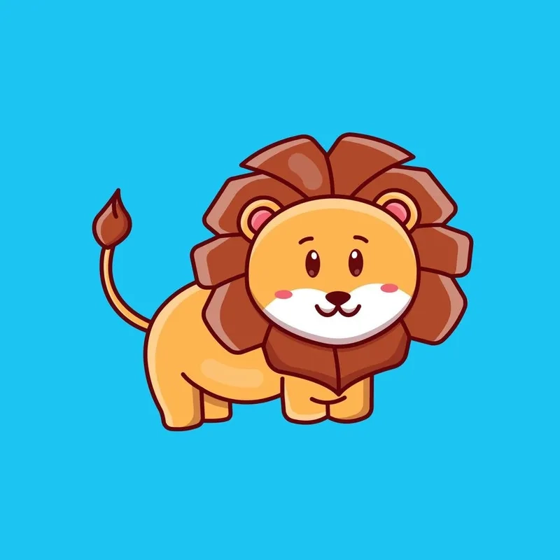 Tạo điểm nhấn với chibi vẽ sư tử cute cho bài viết