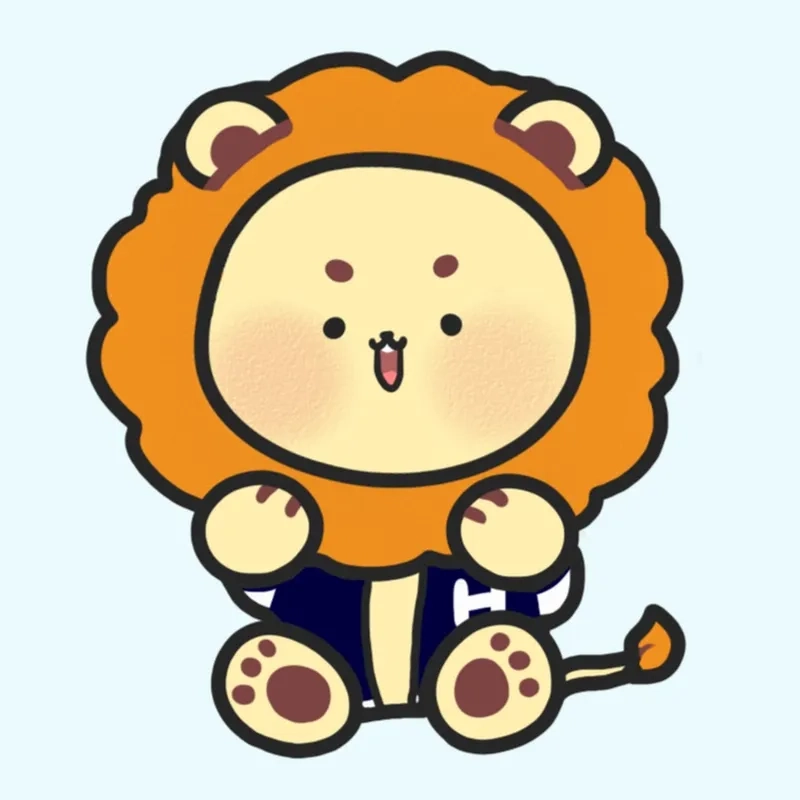 Sưu tầm hình con sư tử chibi để làm đẹp thiết kế